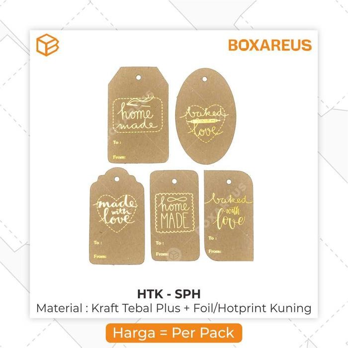 

Pilihan- Htk Sph Hang Tag Kraft Homemade. Label ,Price Tag