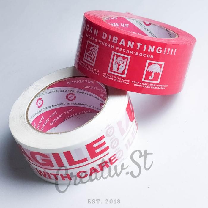 

Pilihan- Daimaru Lakban Fragile Opp Jangan Dibanting 48 Mm X 100 Meter