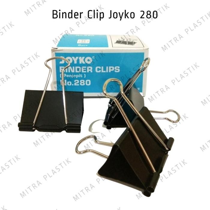 Pilihan- Binder Clips Joyko Binder Clips No 280 Penjepit Kertas Besar Paper Clip Besar Paper