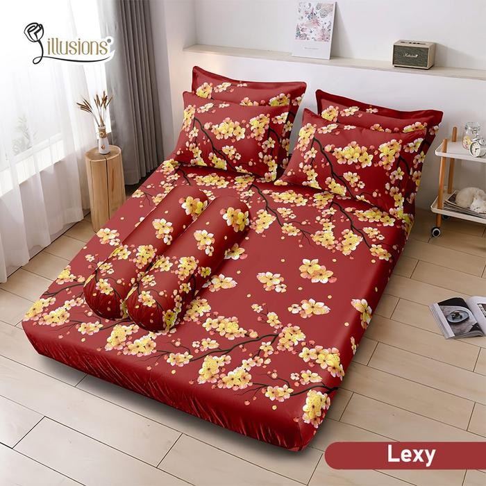 Illusion - Sprei Queen Size Illusion 160X200 Motif Lexy