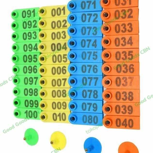 

Pilihan- Ear Tag Bernomer 100 Unit (Per Kelipatan 100)