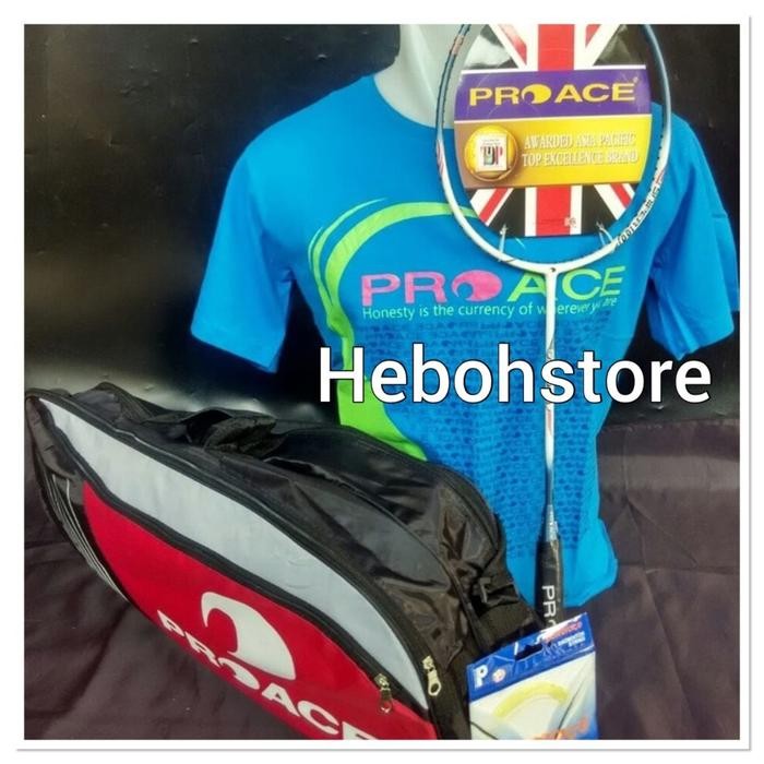 Raket Badminton Pro Ace Ss 1000 Komplit Original