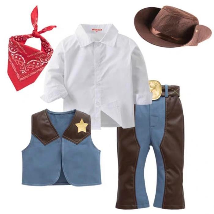 Kostum Koboi Anak Texas Baju Koboi Anak Cowboy Sherrif Toddler Boy