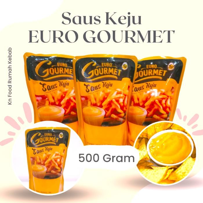 

Pilihan- Saus Keju Euro Gourmet Cheese Sauce Netto 500 Gr