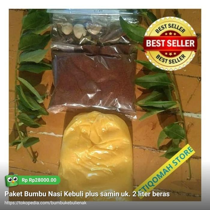 

Pilihan- Bumbu Nasi Kebuli Kambing Lengkap Samin Uk. 2 Liter Beras