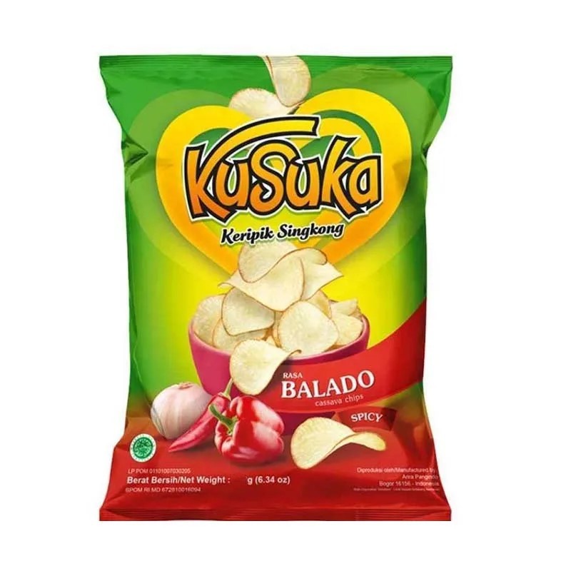 

Kusuka Kripik Singkong Kripik Singkong Balado 60G