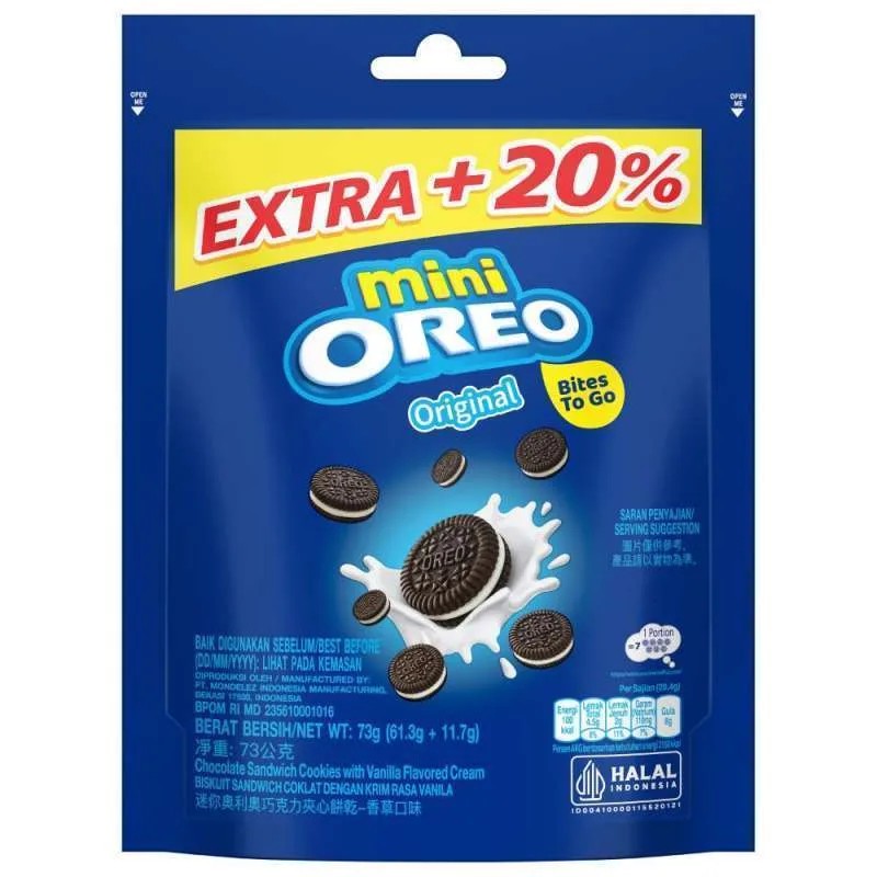 

Mini Oreo Vanilla Bag 61,3G
