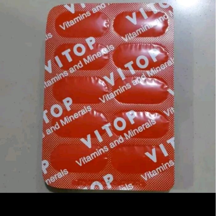 VITOP 10 BUTIR ORI VITAMIN MINERAL DOPING AYAM ADUAN VITAMIN PEMULIHAN PASCA ADU