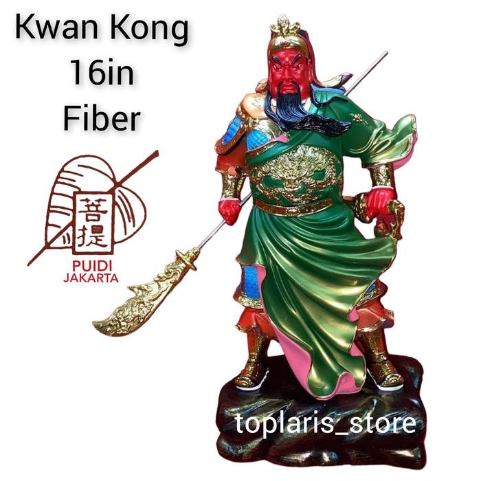Patung Kwan Kong 16In Fiber New 022