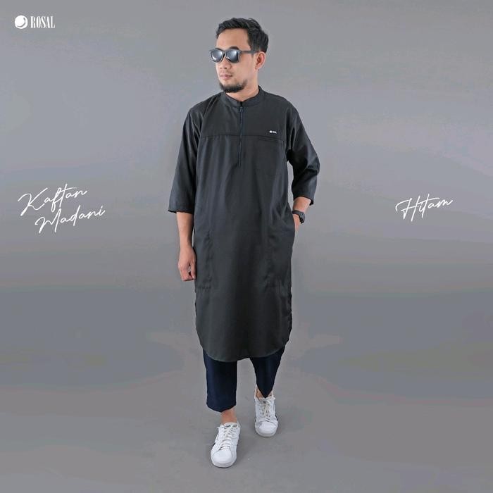 muna Baju Koko Pria - Kurta pakistan India - Gamis panjang pria - kaftan madani ROSAL
