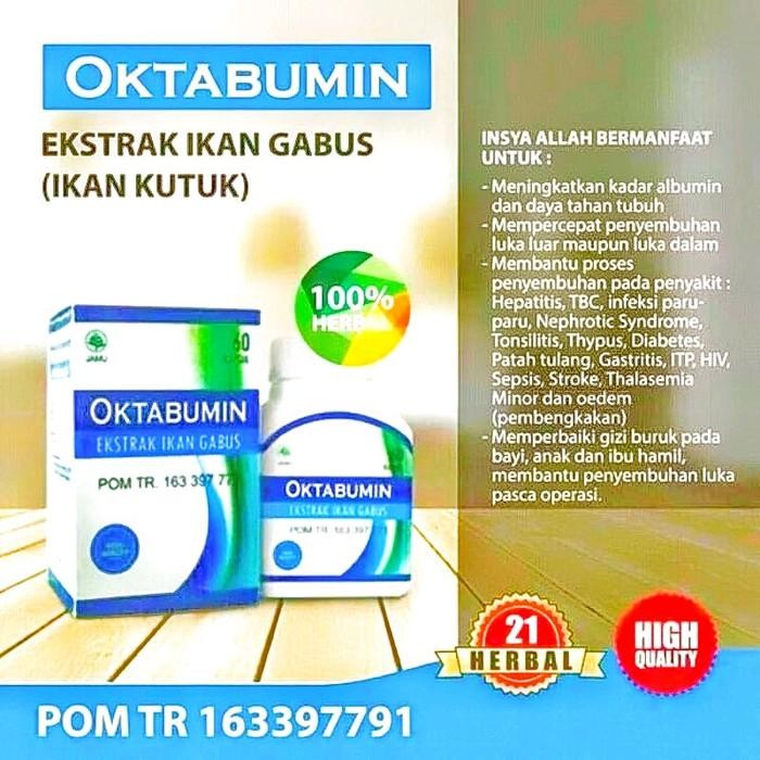 Oktabumin Ekstrak Ikan Gabus 60 Kapsul