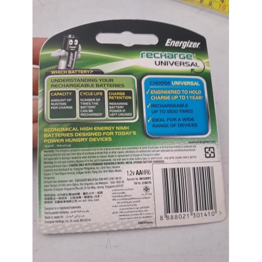 Baterai Charger ENERGIZER recharge universal
