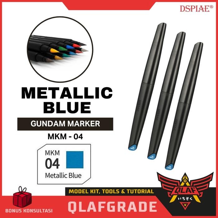 

Gundam Marker METALLIC BLUE MKM-04 - soft tip marker acrylic panel line dspiae
