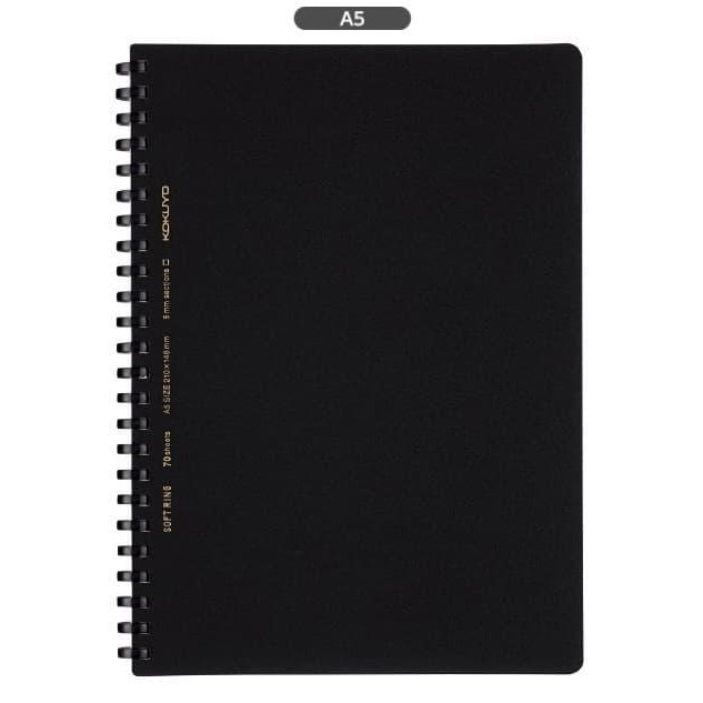 

Kokuyo Notebook Soft Ring S-SV437S5-D A5 GRID Paper