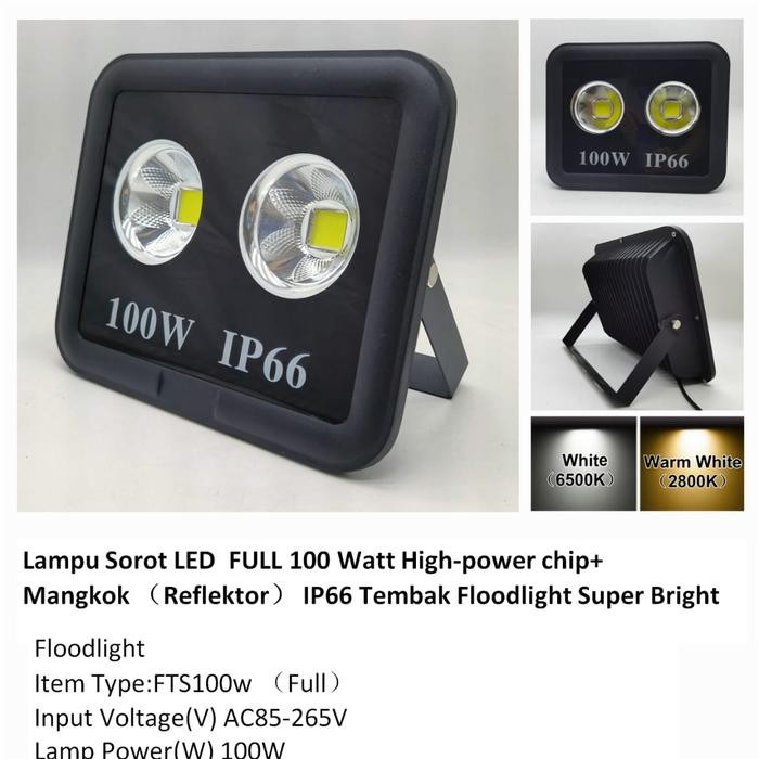 lampu sorot COB led 100w