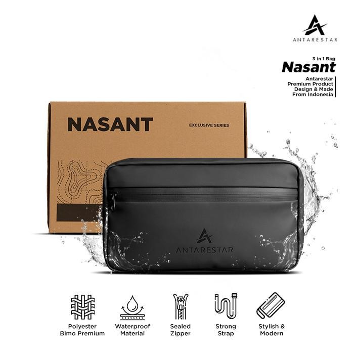 Eiger Wallets - Handbag Nasant Clutch Bag Pria Wanita Waterproof Slingbag Waistbag