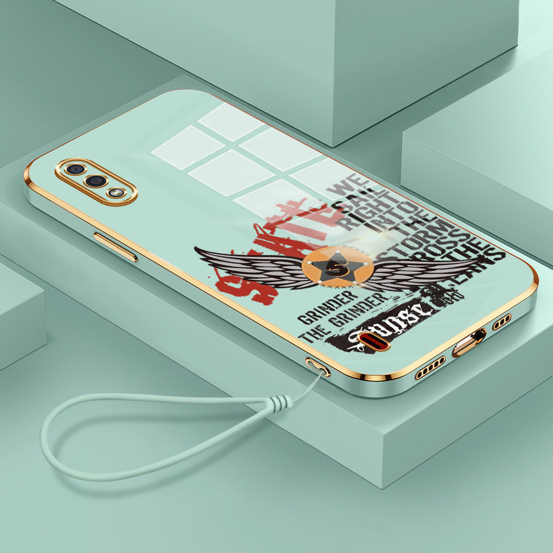 Casing Hp Untuk Samsung Galaxy A01 M01 Core A01 Core Case Casing HP pola Bola basket dan sayap Kesin