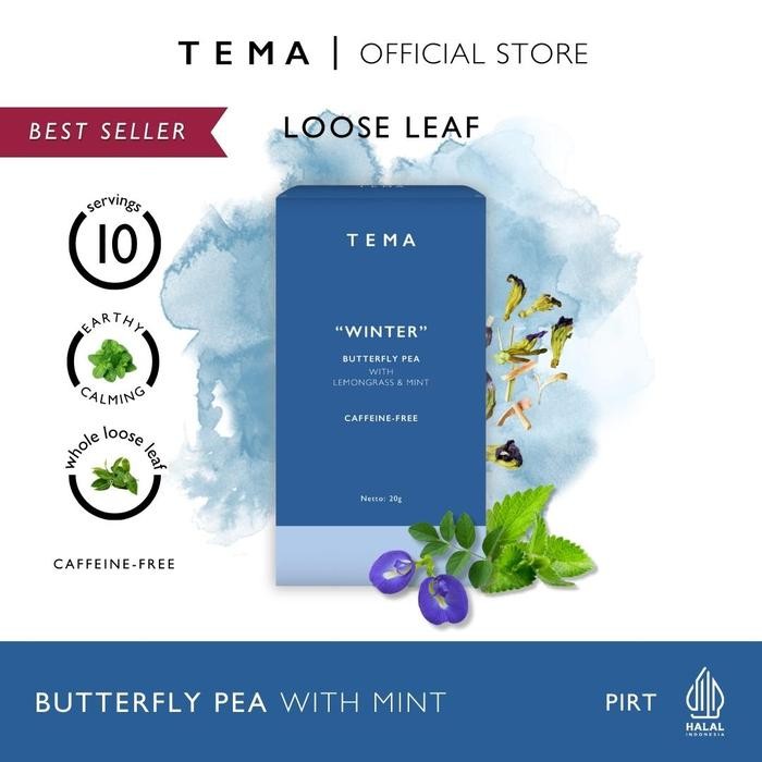 

Pilihan- Tema Tea Loose Leaf Box - Winter/ Butterfly Pea Mint Tea