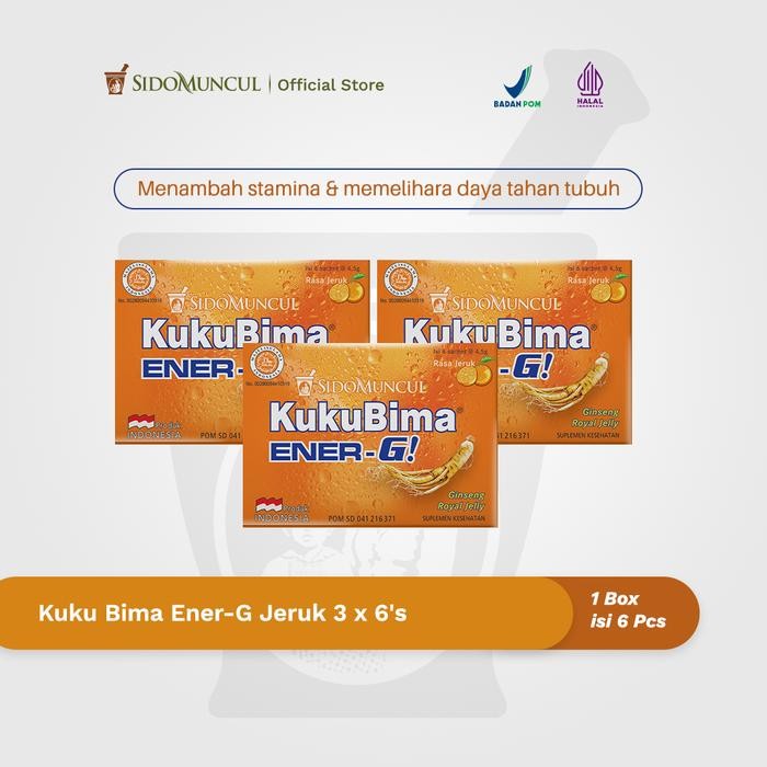 

Pilihan- Kuku Bima Ener-G Jeruk 3X6'S - Minuman Berenergi Penambah Stamina