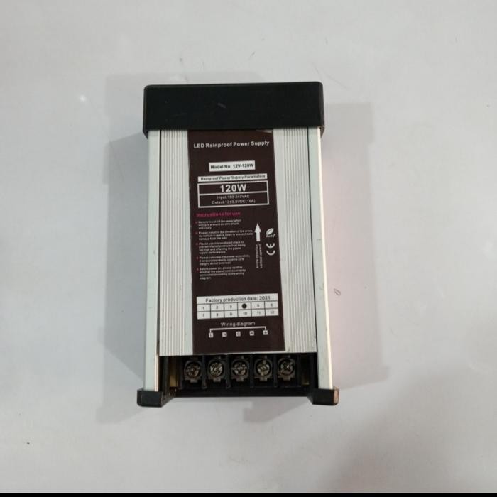 Power Supply Rainproof Outdoor 120 W 10 A Dc 12 V