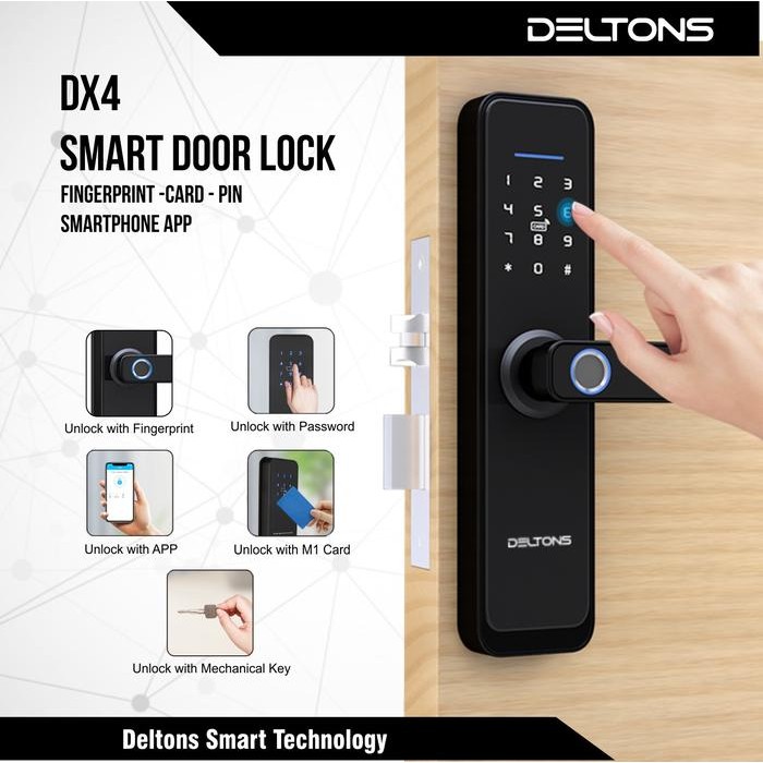 FINGERPRINT SMART DOOR LOCK DIGITAL DOOR LOCK ELECTRONIC LOCK DELTONS