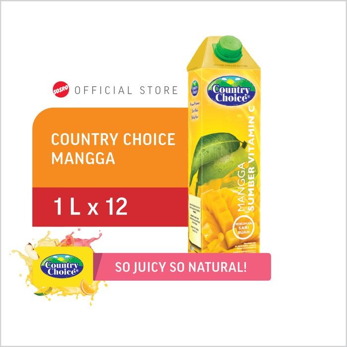 

Pilihan- Country Choice Mango 1L Isi 12 Pcs