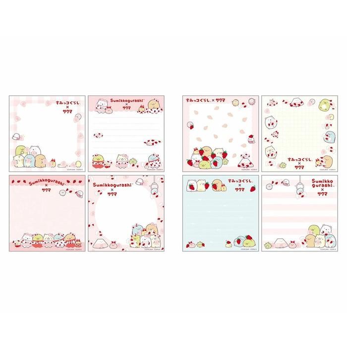 

Square Memo Pad San-X Sumikko Gurashi Sakuma Strawberry Candy Notepad Note Catatan Limited Edition