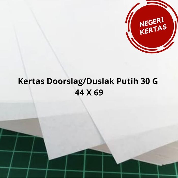 

Cuci Gudang Kertas Doorslag/Duslak Putih 30 Gsm 44X69Cm