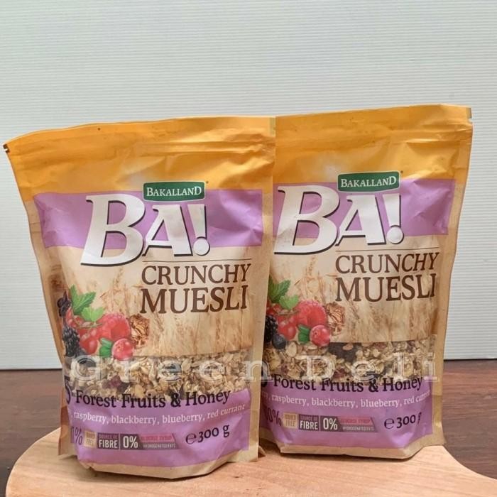 

Muesli Bakkalland Crunchy 5 Forest Fruits & Honey 300Gram Tbk