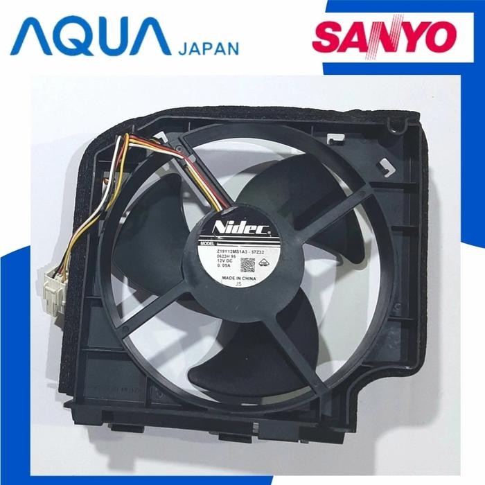 FAN KULKAS NIDEC12V DC ORIGINAL SANYO AQUA JAPAN
