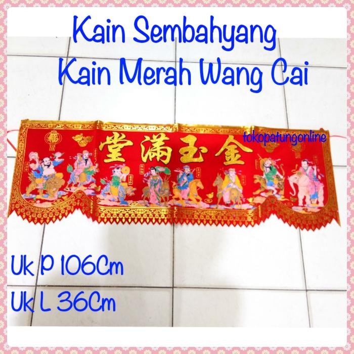 

KAIN MERAH WANG CAI TAIWAN 8 DEWA 01 KODE 671