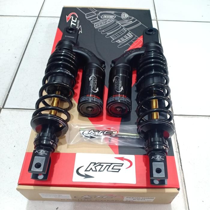 shock ktc racing evo 365mm honda new pcx 160 abs cbs/ shockbreaker ktc racing evo series tabung atas