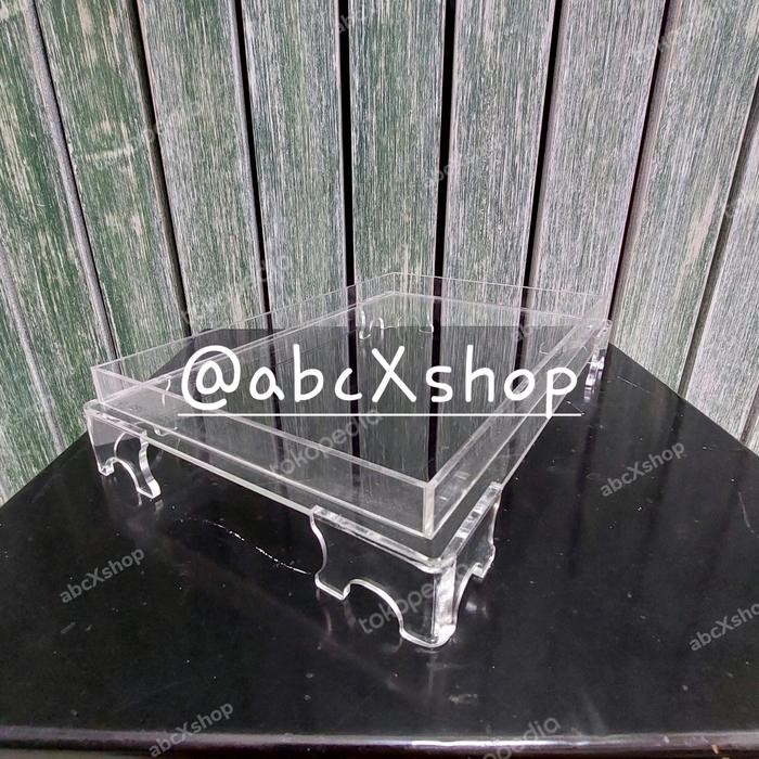Terlaris [Po-X] Nampan Akrilik Baki Box Hantaran Seserahan Sangjit - Aneka Size