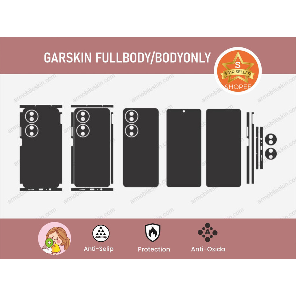 Custom Garskin Honor-X7b-4G AntiGores Case Full Body/Body Only Bisa COD