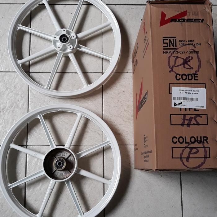 VELG RACING SUPRA 100 X 110 SUPRA FIT LAMA PUTIH 140 160 17 PALANG 8