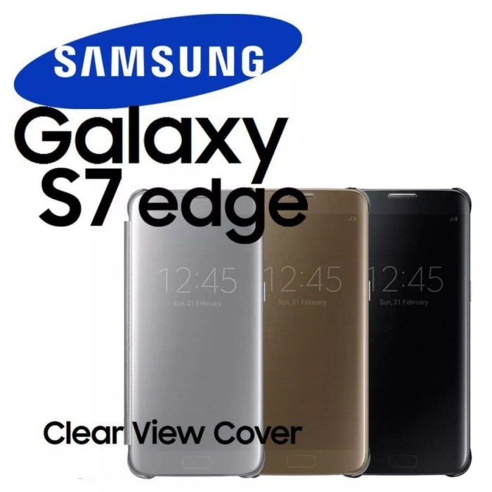 Samsung S7 edge S7edge Flip Clear View Standing Cover Original 100%