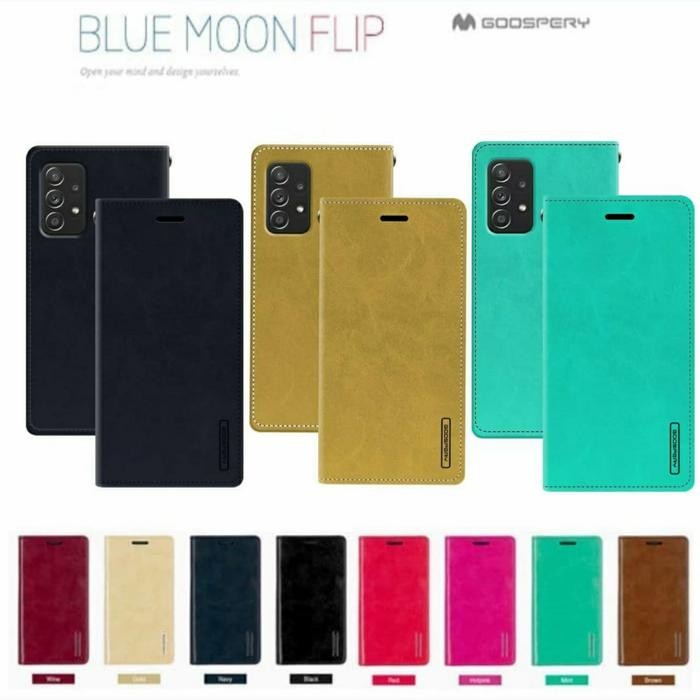 Samsung Galaxy A52 / A52S - Goospery Blue Moon Flip Cover Case Sarung