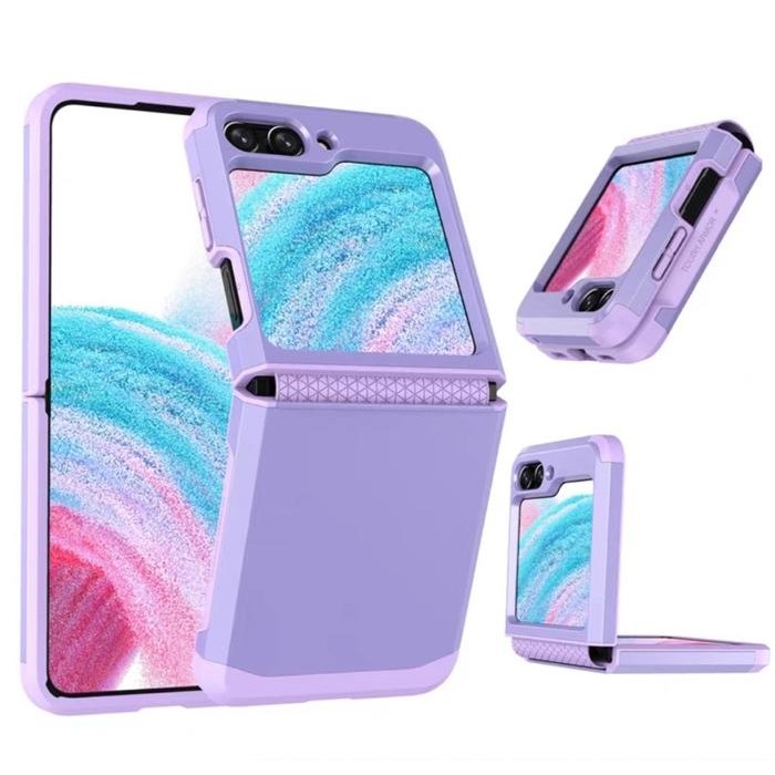 Z Flip 4 Case Samsung Z Flip 3 Tough Armor Hinge TPU Z Flip3 Z Flip4 5