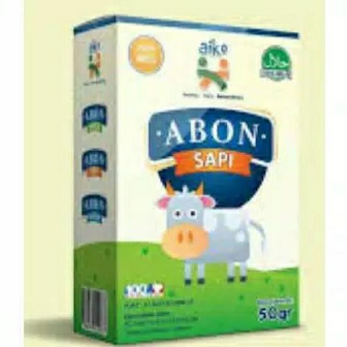 

ASLI Aiko Abon Sapi untuk Mpasi 50gr Halal, Non MSG READY STOCK