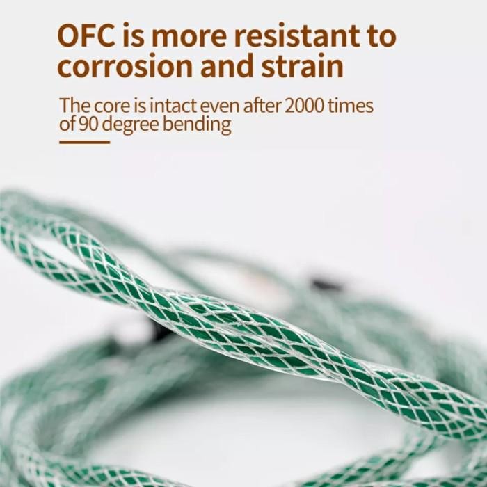 KZ TOUGH KABEL UPGRADE CABLE 498 CORE OCC OFC COPPER SILVER PLATED