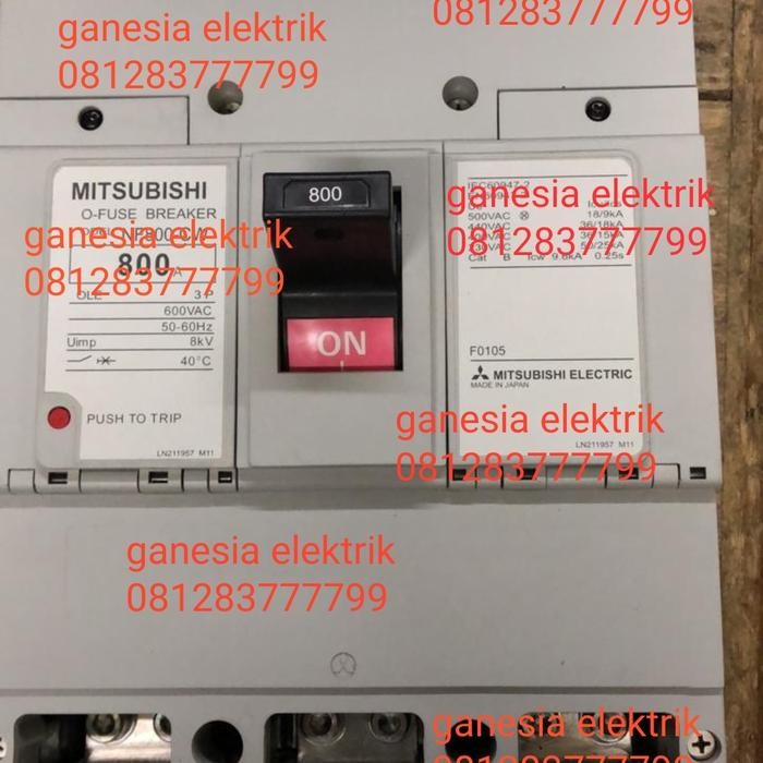 Mantab Mccb Breaker Mitsubishi Nf800-Cw 800A Nf-800Cw 800 A Terlariss 