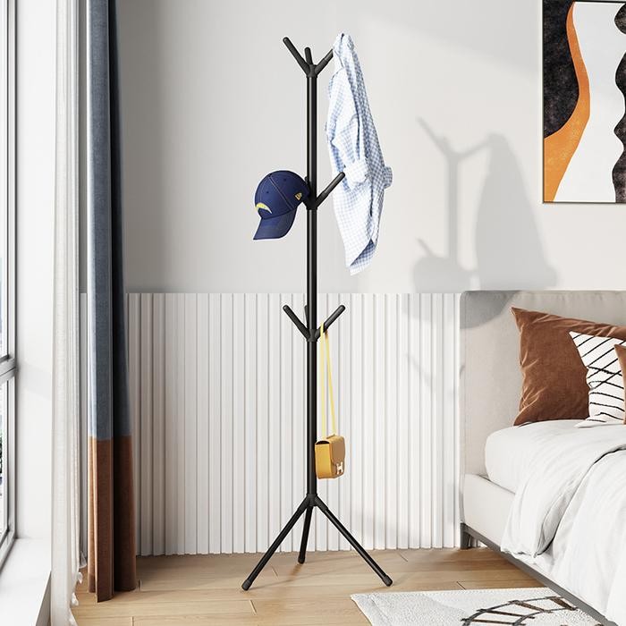 Ikea Livien - Stand Standing Coat Hanger Gantungan Baju Topi Tas Payung Besi Berdiri