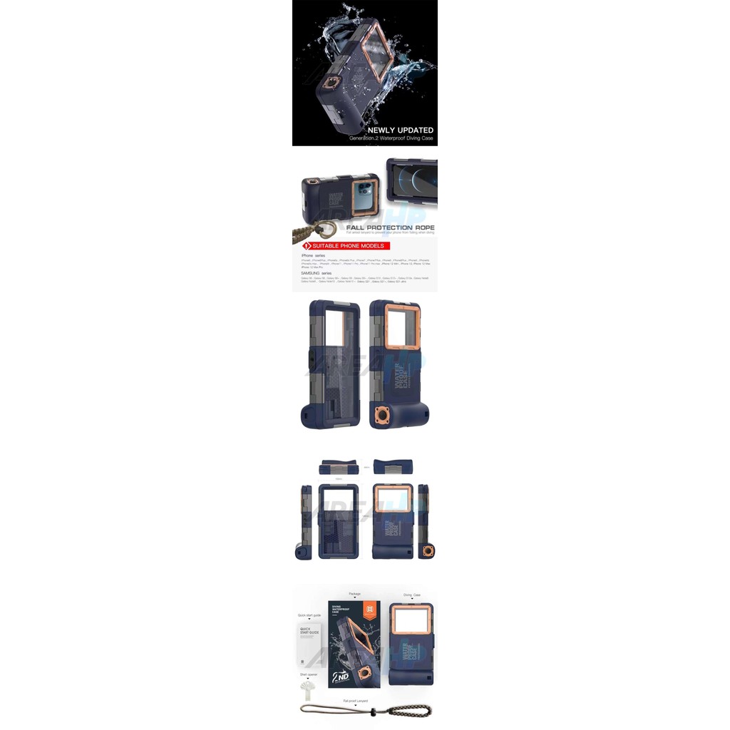 SHELLBOX GEN2 DIVING WATERPROOF CASE 15M SAMSUNG NOTE 20,ULTRA