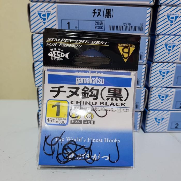 Shiimano Nusantara - Gamakatsu Chinu Black Gamakatsu Gepeng Gamakatsu Tanpa Lobang