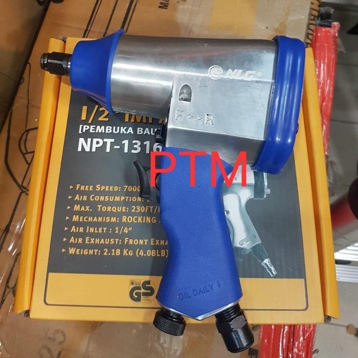 AIR IMPACT WRENCH NLG 1/2" - MESIN BUKA BAUT KOMPRESOR ANGIN MERK NLG