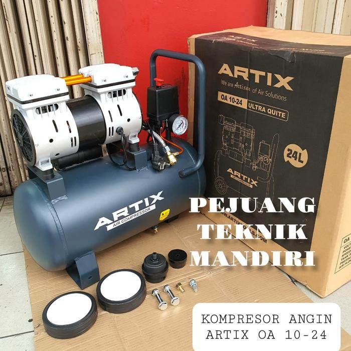 KOMPRESOR ANGIN OILLESS ARTIX OA 1024 / COMPRESSOR 1HP ARTIX OA1024