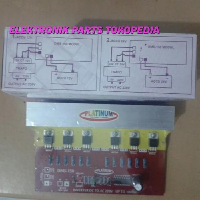 KIT/MODUL INVERTER DC 12-24 V TO AC 220 V- UP TO 1000 WATT MURAH