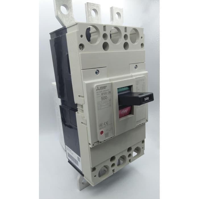 Paling Berkualitas Mccb Nfb Mitsubishi Nf630-Cw 3P 500A Terlariss 