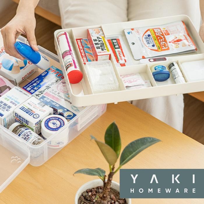 YAKIKOTAK OBAT FIRST AID P3K SIMPLE STORAGE PERAPI ORGANIZER ESTETIK