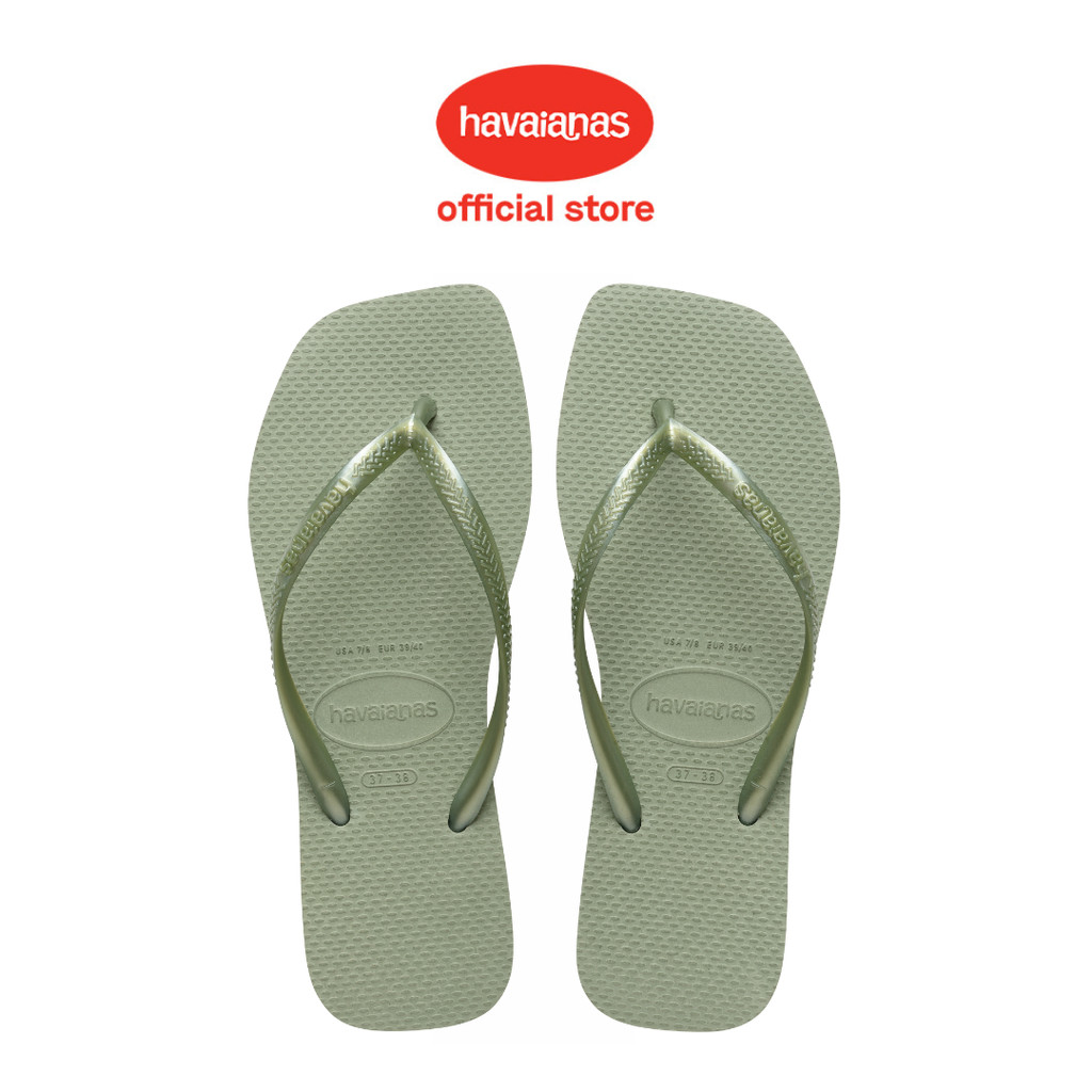 Havaianas 1156 Slim Square - Smoke Green - Sandal Wanita